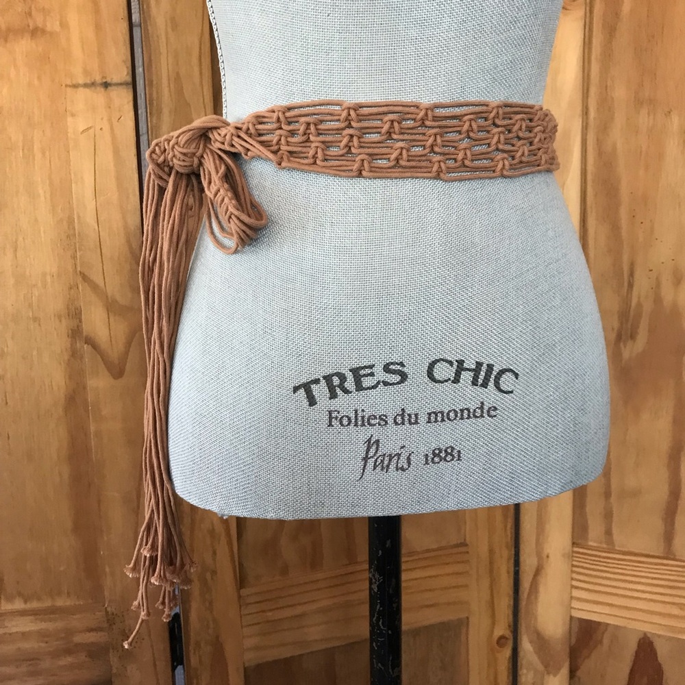Bohemian Macrame Brown Belt
